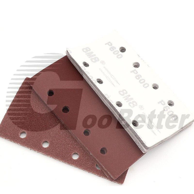 Hook and Loop 1/3 Punched Sanding Sheets 93 x 185mm Sandpaper Pads 40-800 Grit