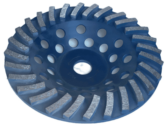 7 Inch Diamond Turbo Cup Wheel Grinding Concrete Masonry 24 Segments Non-Thread