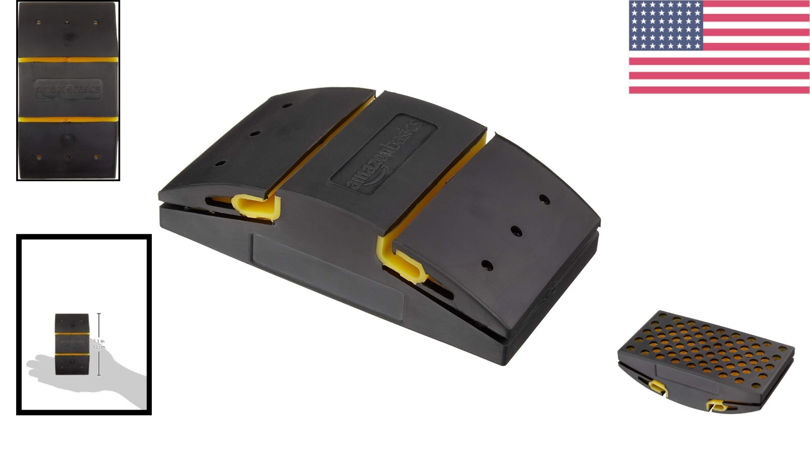 Versatile 5.1-Inch Medium Grit Rubber Sanding Block for Indoor/Outdoor Use