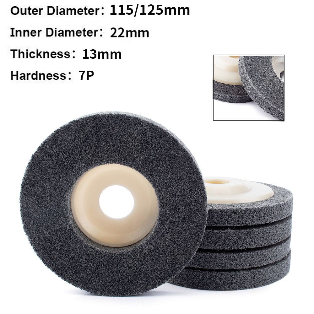 Nylon Fiber Polishing Wheel Non Woven Felt Polishing Pad Disc For Metal Marble