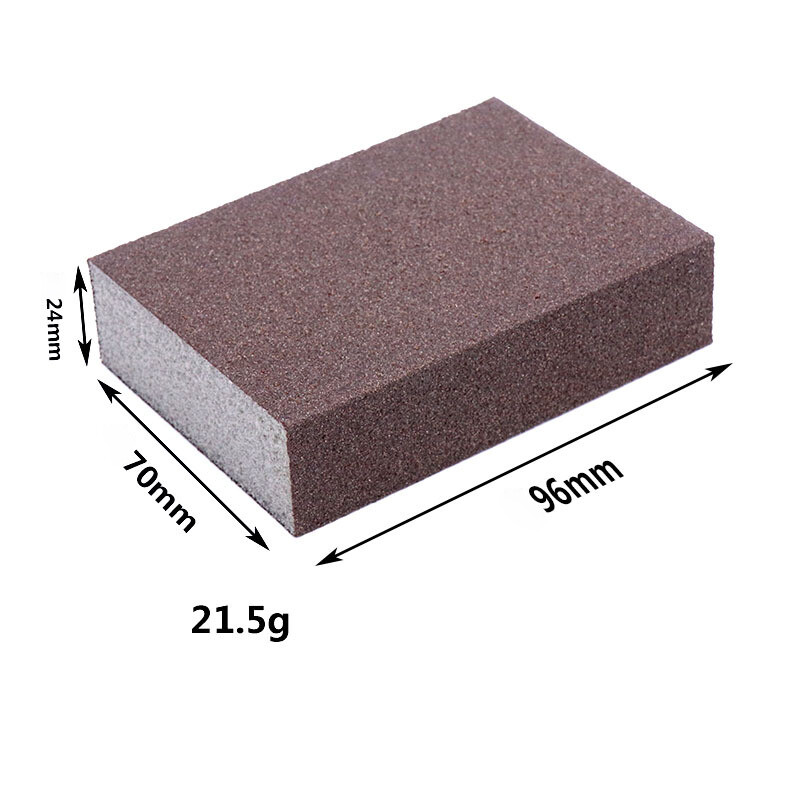 96mm*70mm*24mm Wet and Dry Sponge Sanding Block Polishing Sandpaper 60-600 Grit