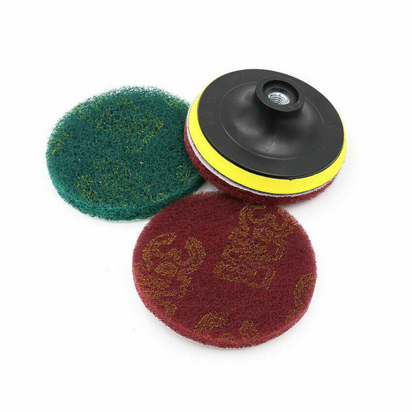 4” 100mm Nylon Fiber Surface Sanding Discs Hook & Loop Abrasive Polishing Pads