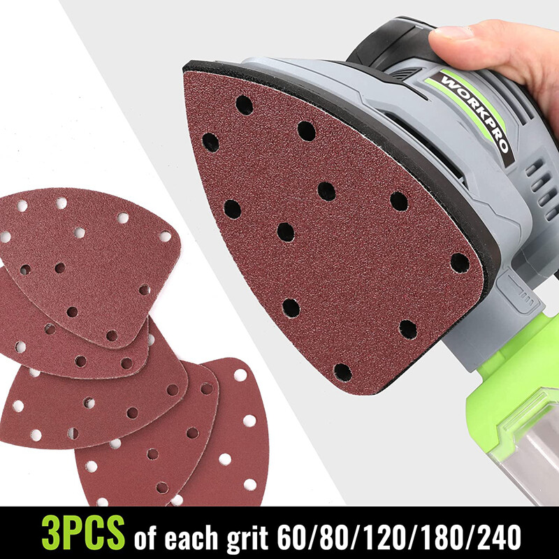WORKPRO Detail Sander 13,000 OPM Compact Electric Sander 1.6Amp Power Sander NEW
