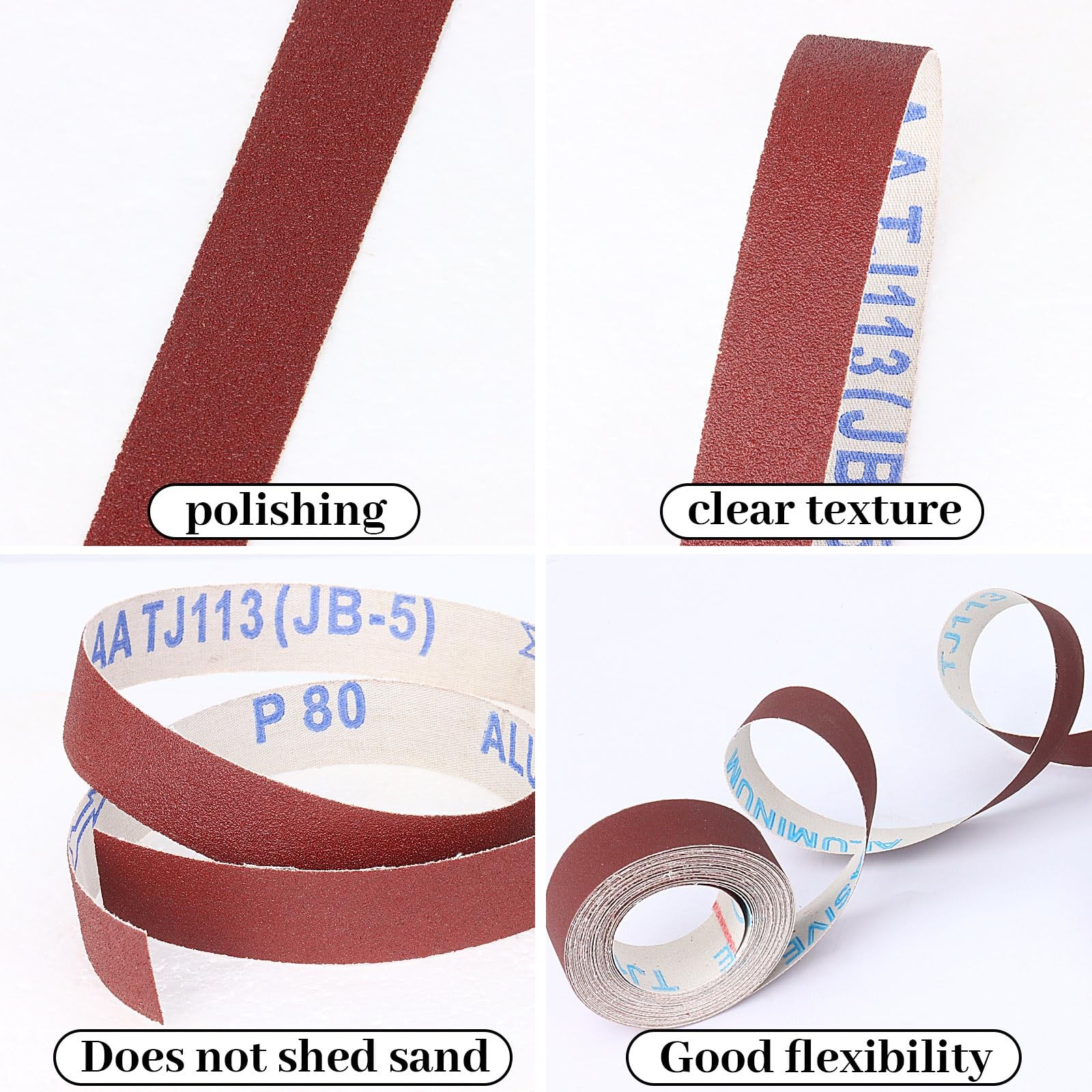 Emery Cloth Roll 6 Grits 80 150 240 320 400 600 Sandpaper Dispenser Scissors