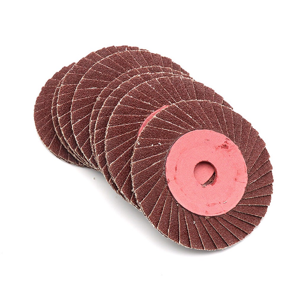 Flap Sanding Disc 100*16mm Brown Corundum Grinding Polishing Angle Grinder Wheel