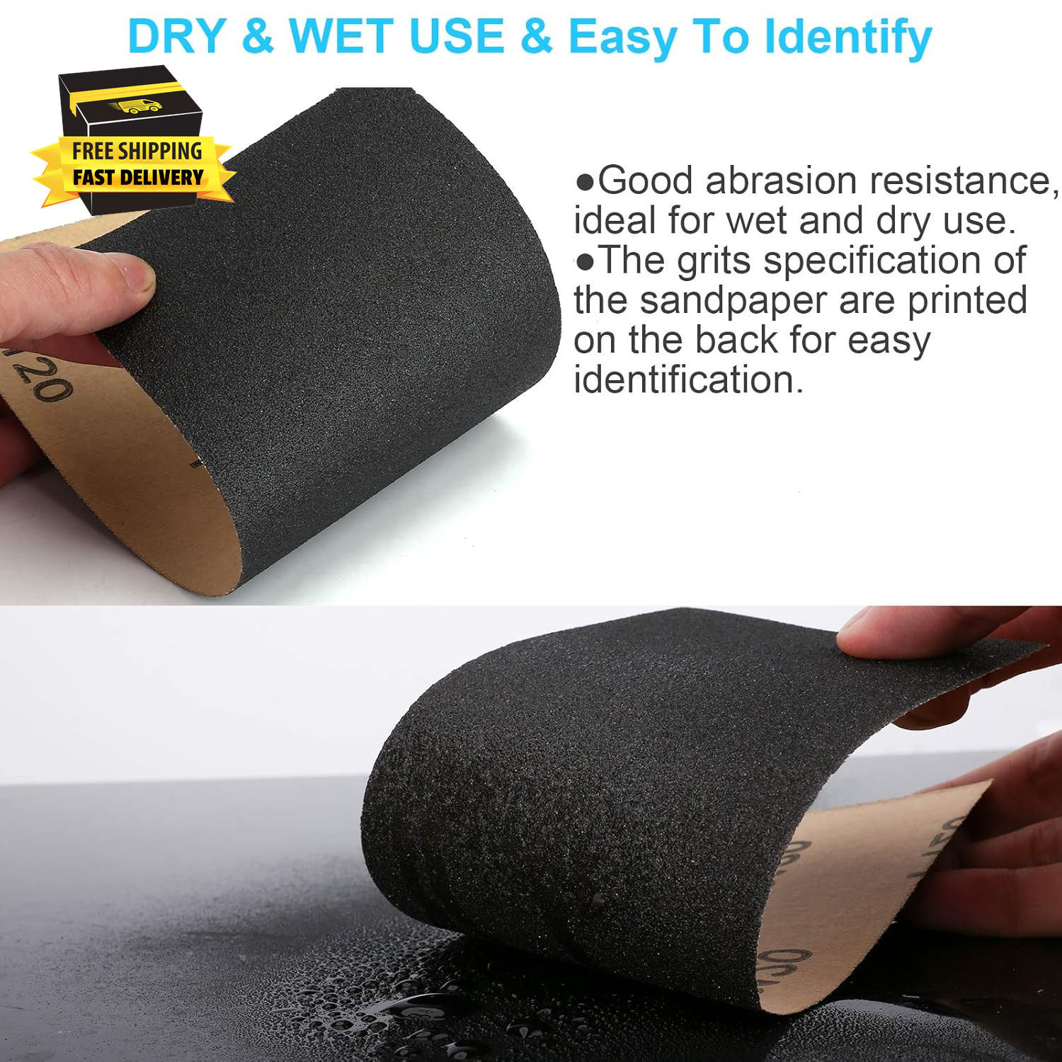 Sand Paper, 48 PCS Sandpaper, 120 to 5000 Assorted Grit Sandpaper Sheets, 9 X 3.