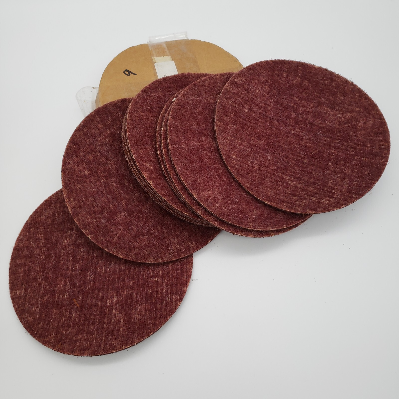 ARC Abrasives 7″ Hook & Loop Bright Buff Surface Conditioner Discs Medium 9 Pack