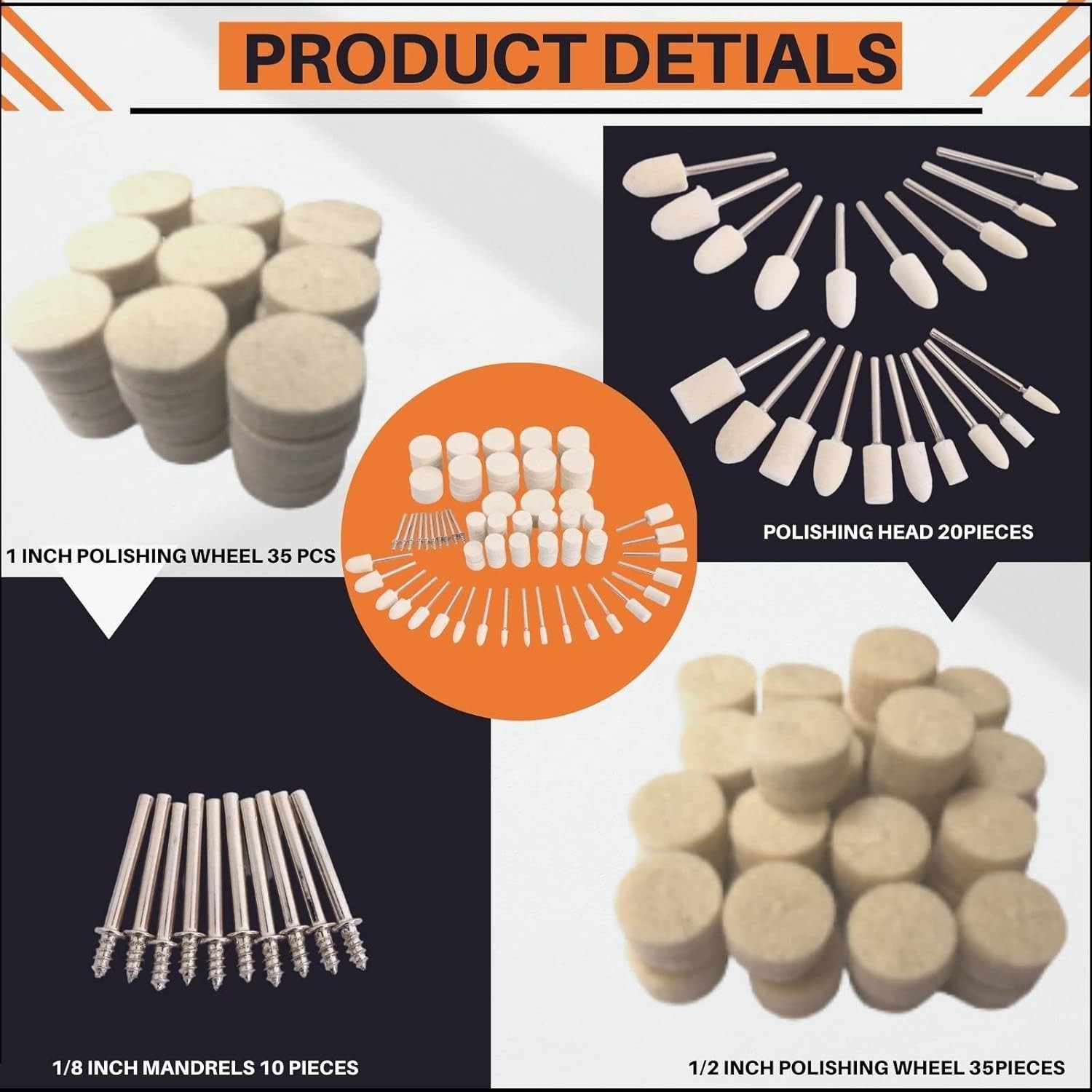 100PCS Polishing Buffing Wheel for Dremel Polishing Kit, Polishing Wheel for …