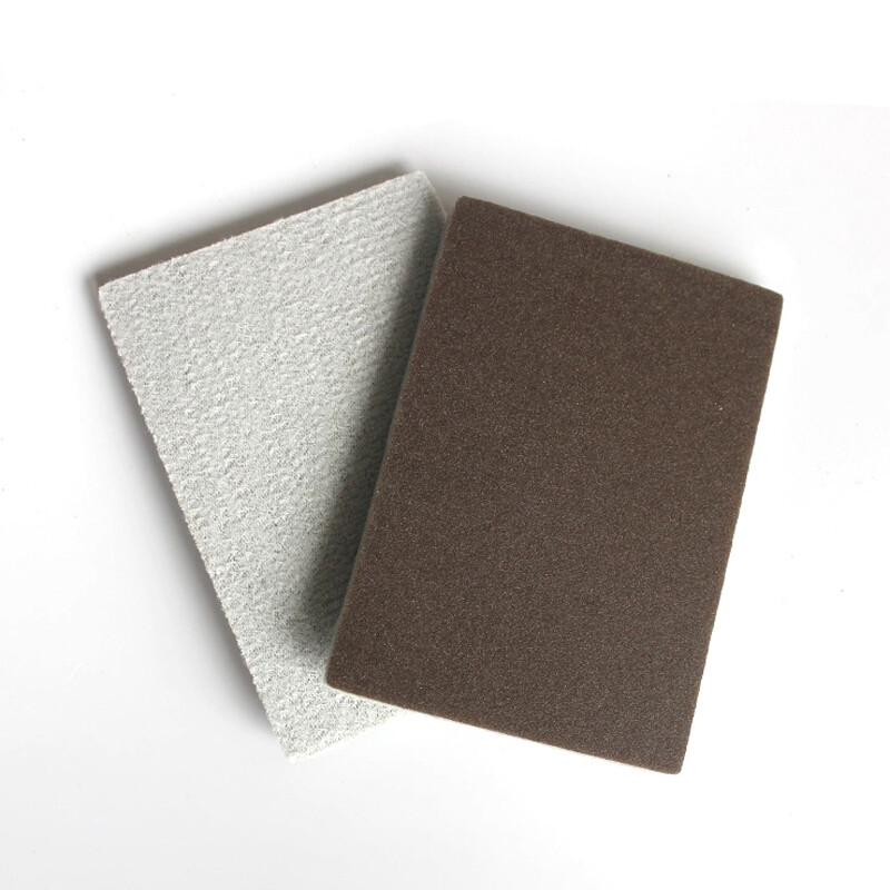 70*100mm Sponge Sanding Block Red Sandpaper Wet And Dry Foam Pads 300-2000 Grit