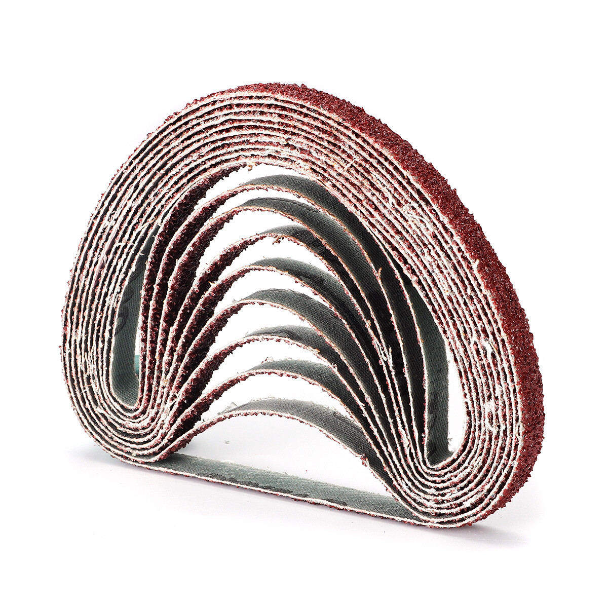 50Pcs 10x330mm Sanding Belts 40 60 80 120 Grit Aluminium Oxide Sander Sandpaper
