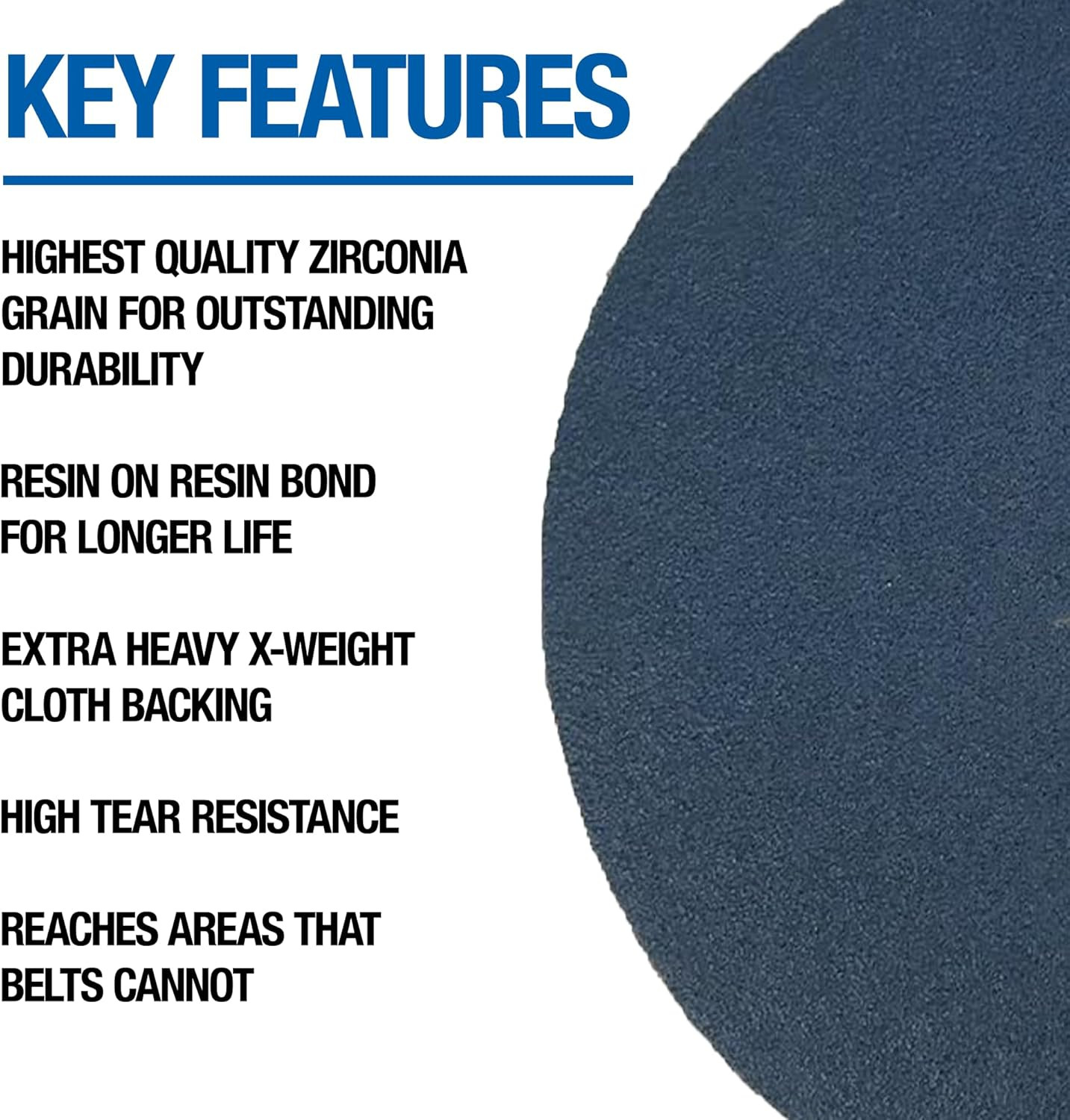410060 Zirconia Cloth Floor Sanding Edger Discs, 7″ X 7/8″ Hole, Grit 60X (25 Pa