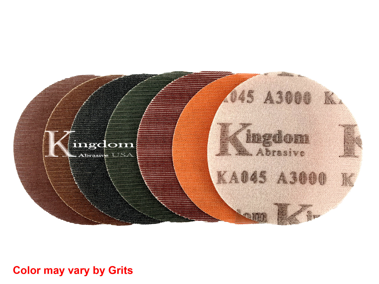 Kingdom Abrasive Pro-Net 5″ Hook & Loop Sanding Discs 40-3000 Grit Box of 50
