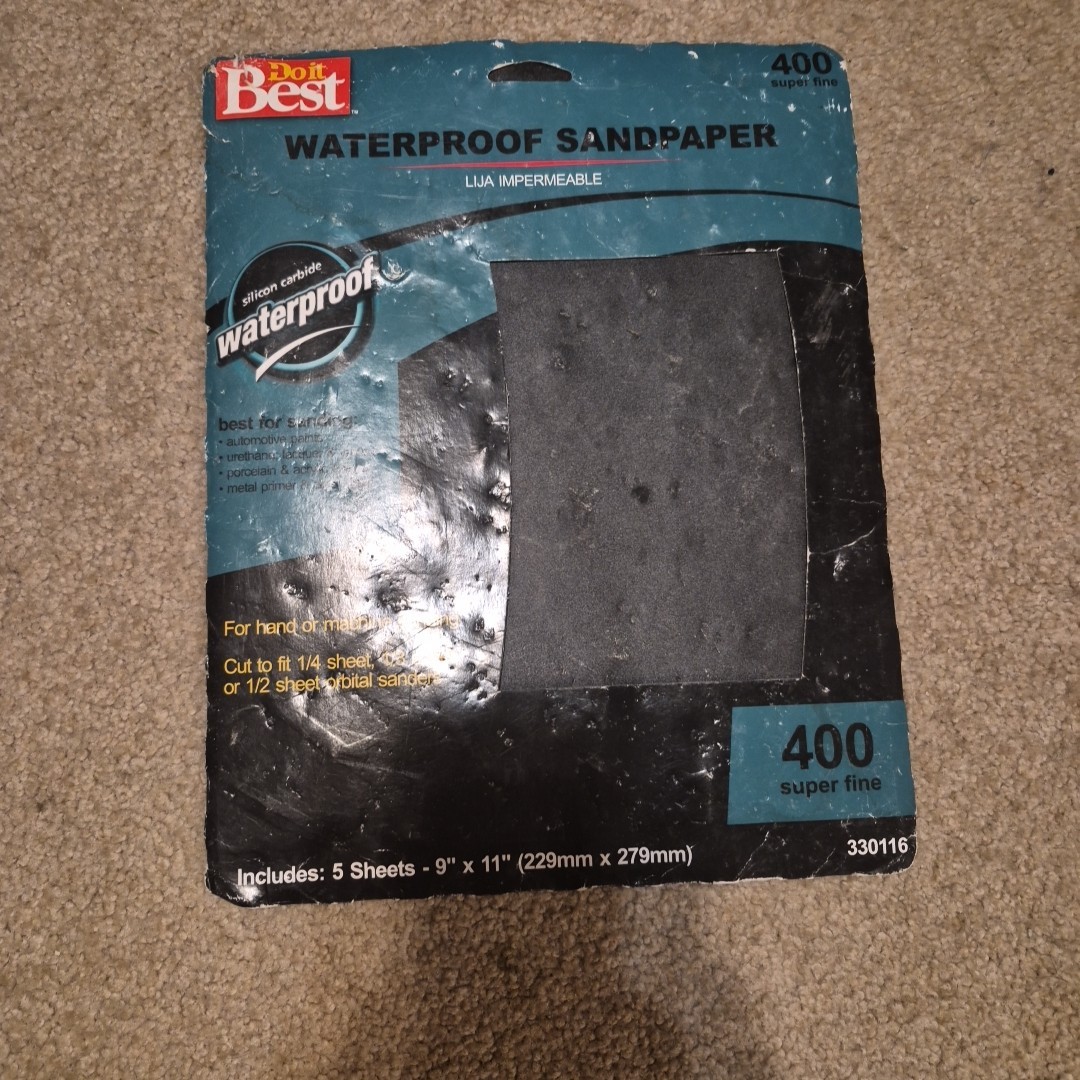 Sandpaper20Shts~Block~Waterproof 9 In. x 11 In. 320, 400,220 and 60grit Reg.