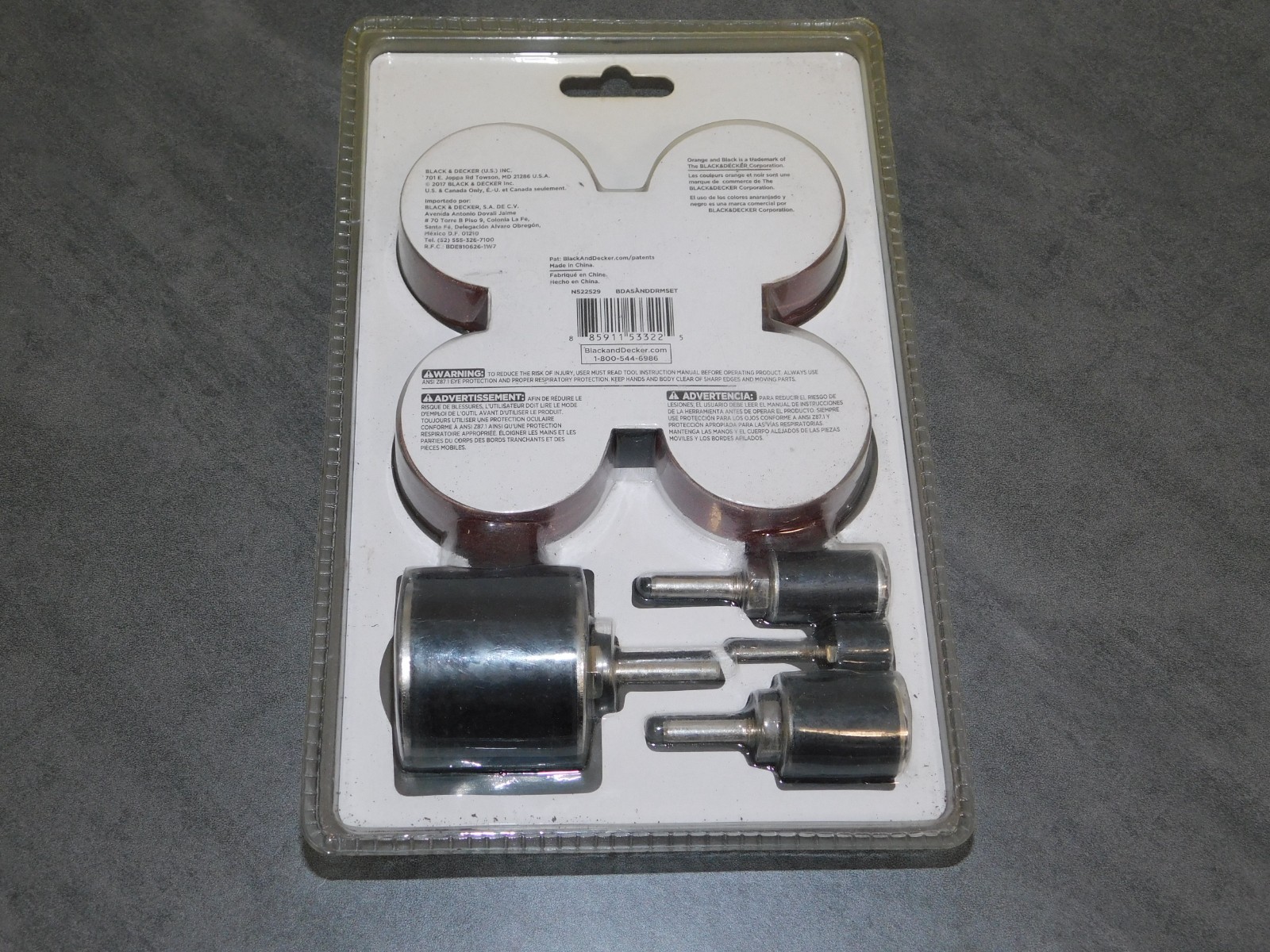 BLACK + DECKER 20 Piece Aluminum Oxide Sanding Drum Kit | BDASANDDRMSET | NEW