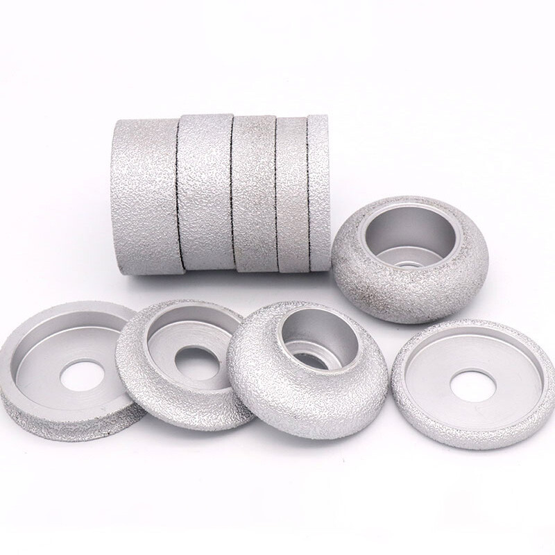 Diamond Vacuum Brazed Hand Profile Grinding Wheel B-Type Granite 10mm-30mm New