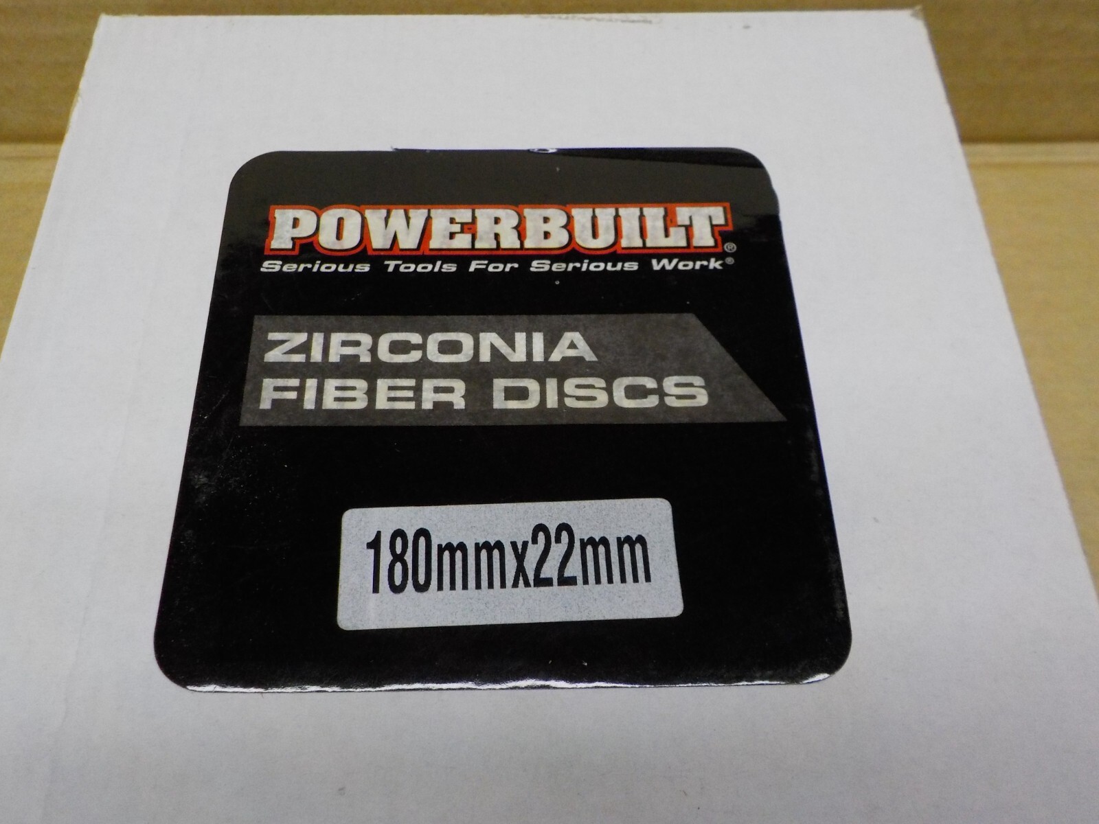 Powerbuilt 180x22mm P120 Zirconia Discs, 25 Pack Sanding Discs,