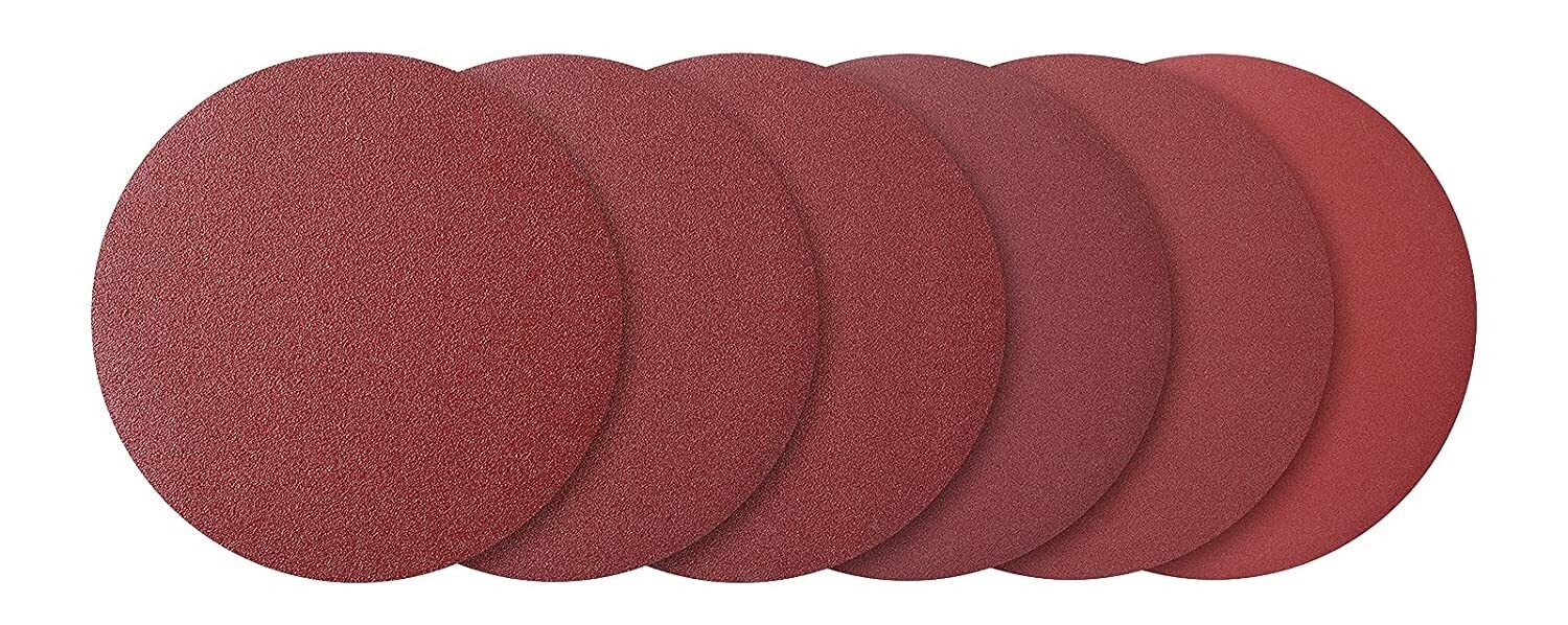 60PCS 12in PSA 80 100 120 180 240 400Grit Adhesive Sanding Disc Aluminum Oxide
