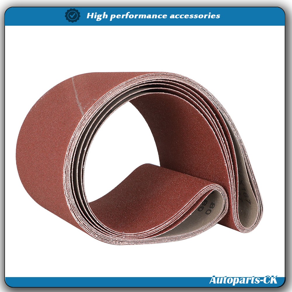 5PCS 6×48 in Sanding Belts 80 NEW Grit Belt Sander Sandpaper aluminum oxide