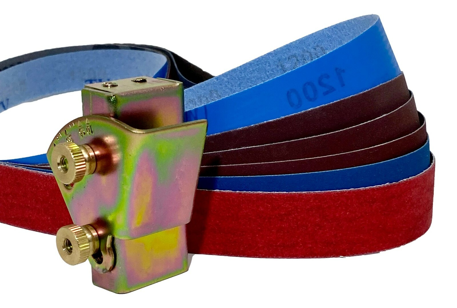 1″ x 30″ Assorted Grit Belt & ‘Edge Trailing’ Knife Sharpening Angle Guide Combo
