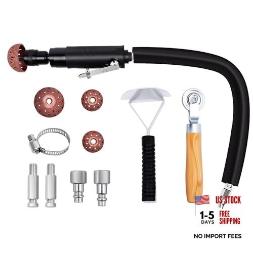 Air Tire Repair Polish Patch Tools, Includes 2500 RPM Low Speed Air Tire 15PCS