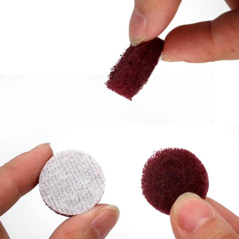 1/2/3/4/5/6/7 Inch Round Scouring Pad Flocking Nylon Fiber Abrasive Sanding Disc