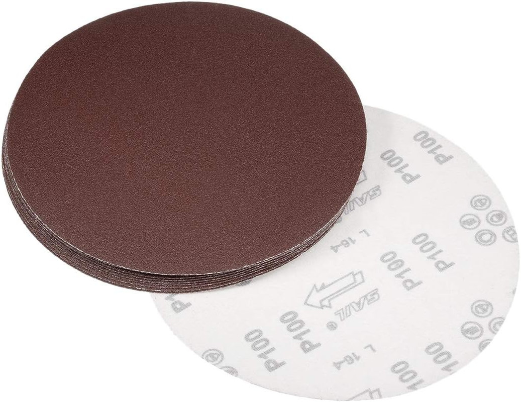 9 Inch Sanding Disc 120 Grits Flocking Sandpaper for Sander 10 Pcs