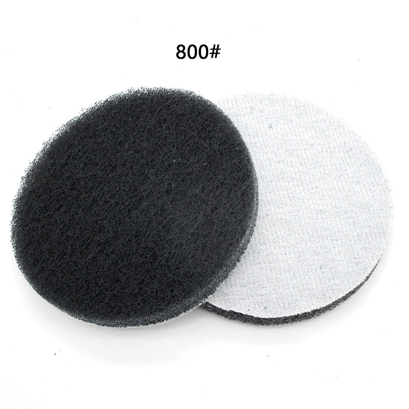 7″ 180mm Hook & Loop Scouring Pad Flocking Sanding Discs 240- 800 Grit Polishing