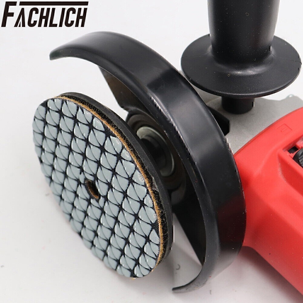 7pcs 4″ / 100mm Dry Diamond Polishing Pads Sanding Grinding Disc for Granite