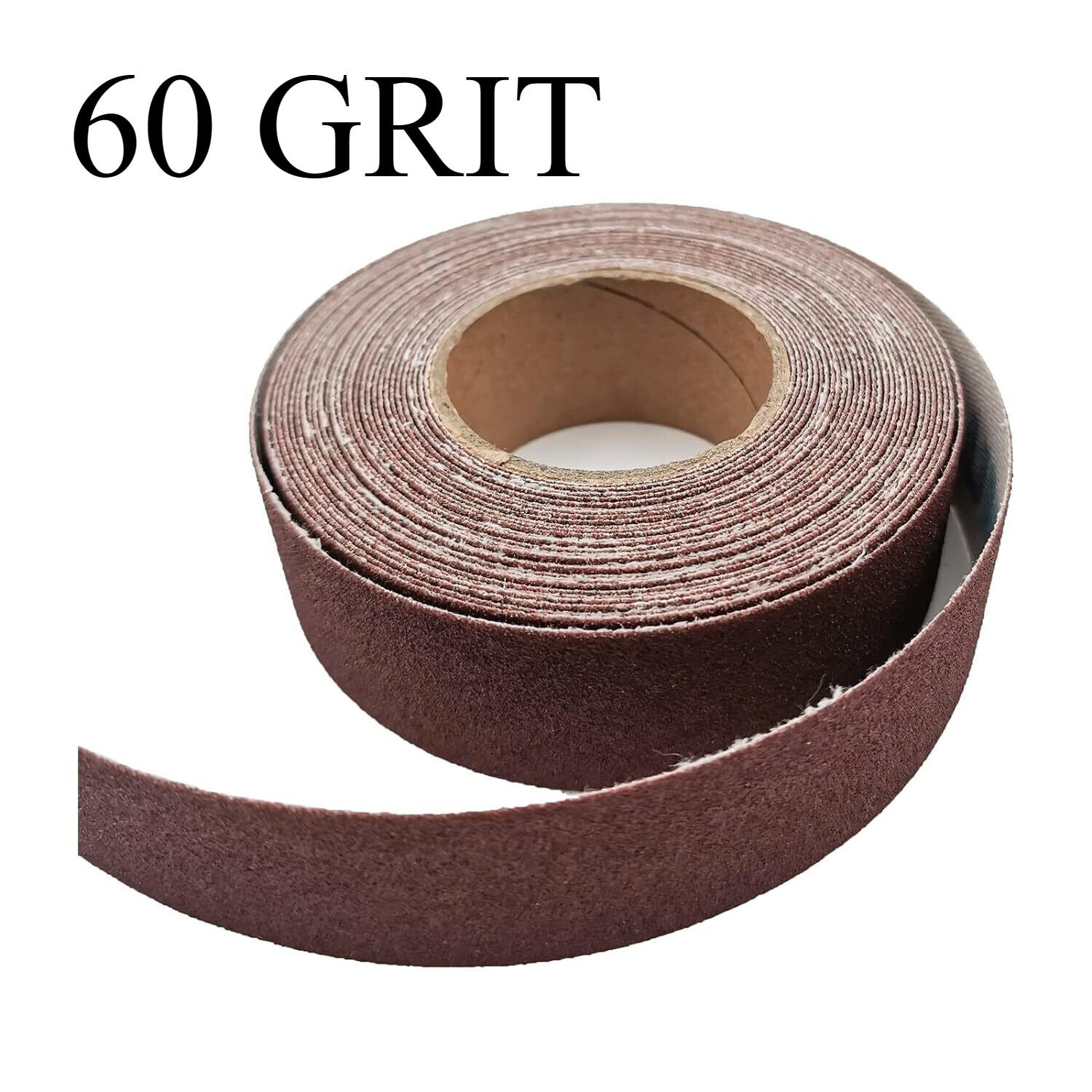 Sanding Cloth Roll 2” x 50 Yards Aluminum Oxide Abrasive P60 for Wood Metal Dry