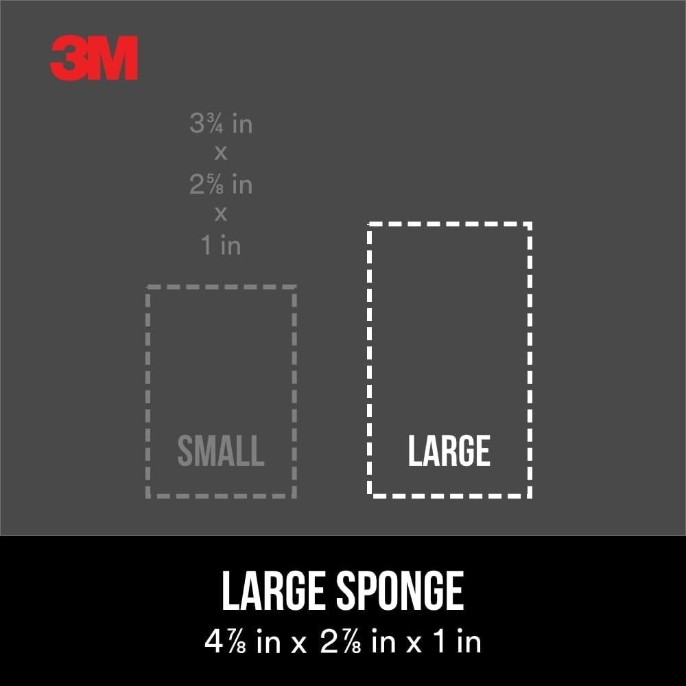 Versatile 2-5/8” x 3-3/4” Drywall Sanding Sponge for Wood, Metal, and Plastic