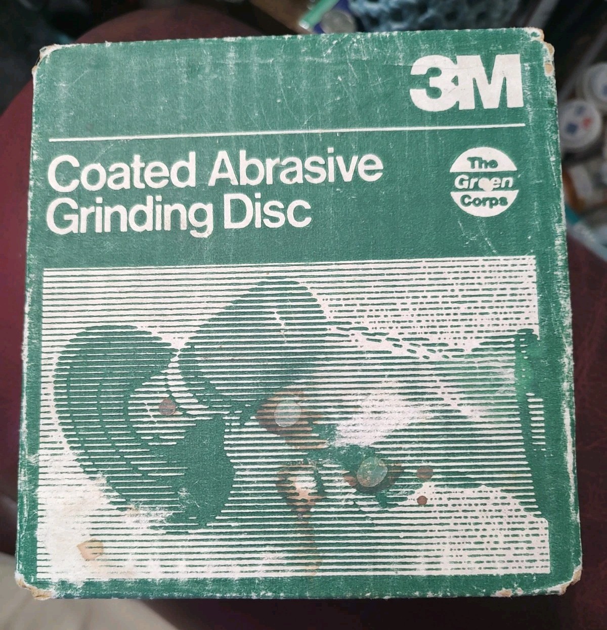 Lot of 10 3M 5″ Green Corps 24 Grit Fibre Grinding Discs (051144-01915)