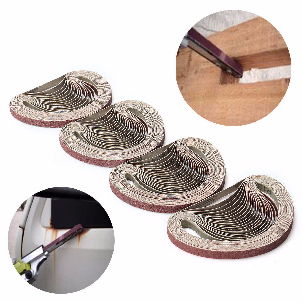 1-5pcs Sanding Belts 40 60 80 100 120 150 180 -1000 Grit Grinding Belt Sandpaper