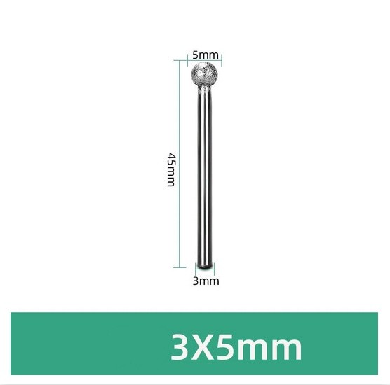 4mm~18mm Diamond Burr Grinding Head Drill 3/6mm Shank Carbide Rotary Tools File