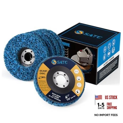 Stripping Discs 4-1/2″ x 7/8″ Rust Remover 5 PCS Strip Discs 4-1/2″ x 7/8″