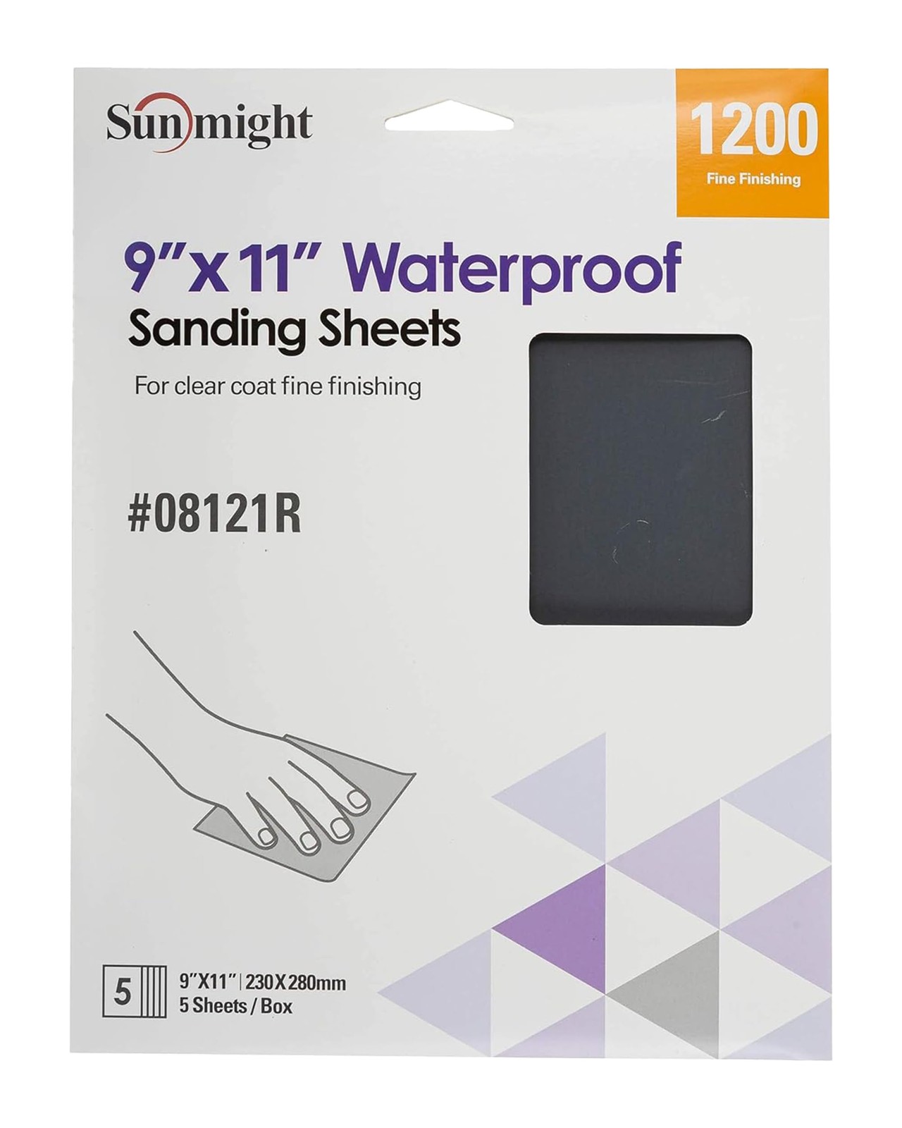 9″ X 11″ 1200 Grit Sandpaper Sheets – Waterproof Sand with Aluminum Oxide Gra…