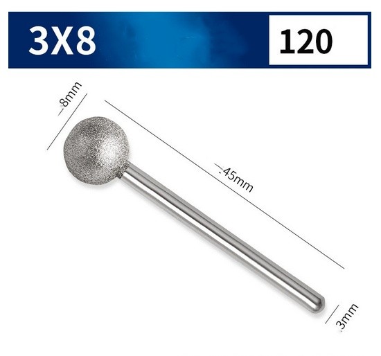 4mm~18mm Diamond Burr Grinding Head Drill 3/6mm Shank Carbide Rotary Tools File