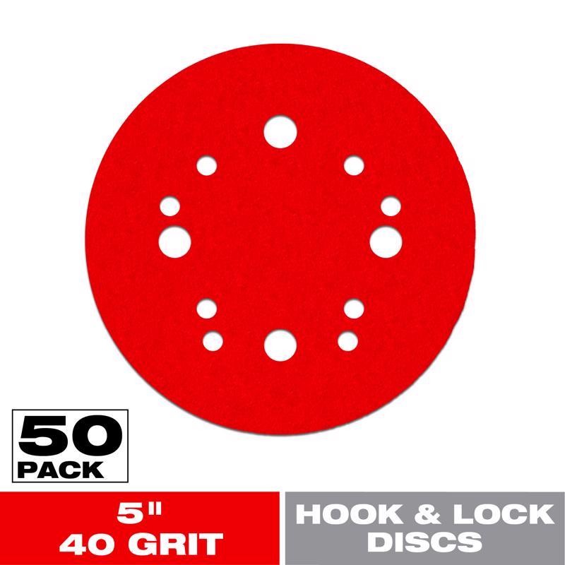 50-Pack Diablo 5 in. 40 Grit Ultra Coarse Ceramic Hook & Lock Sanding Disc