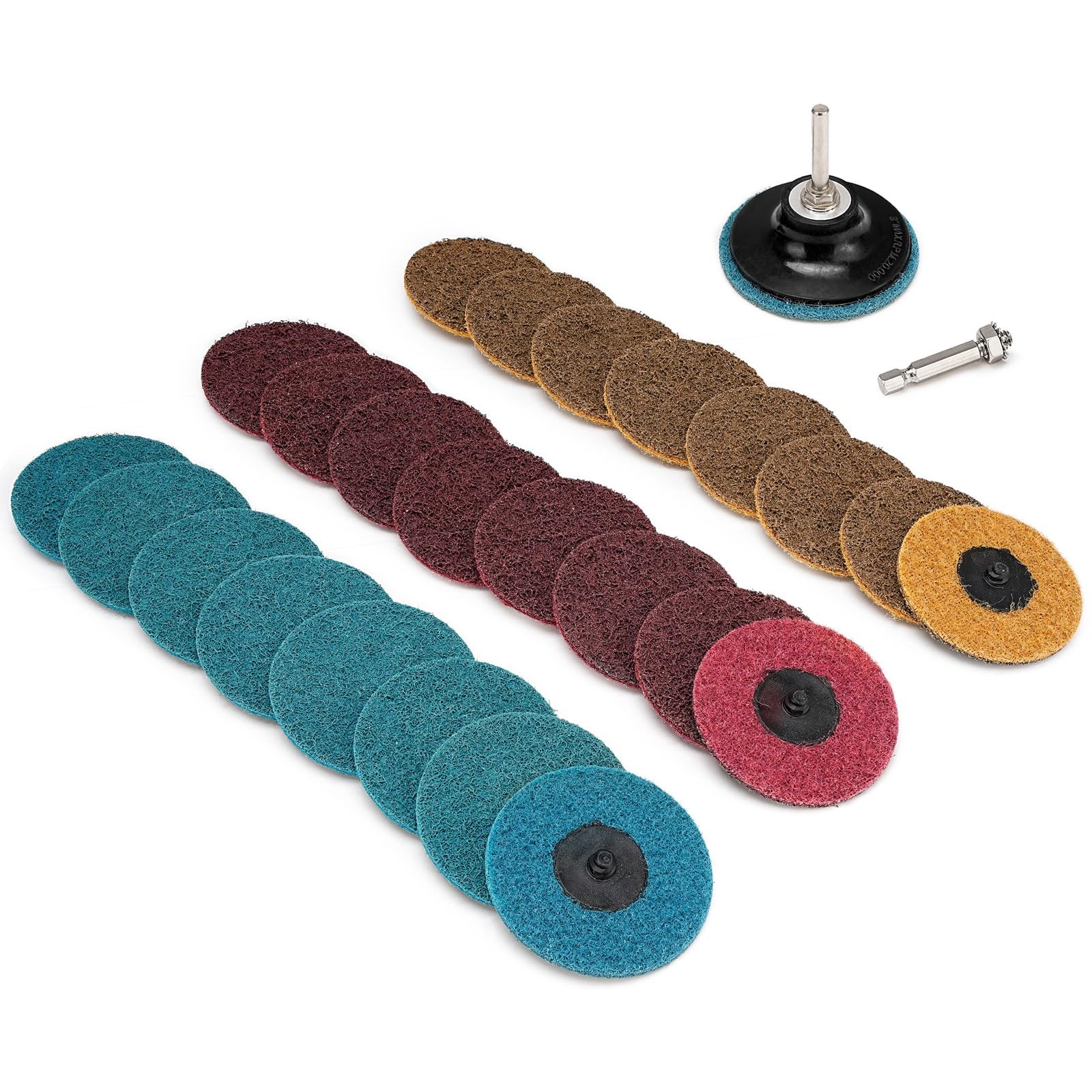 3 Inch Sanding Discs 25Pcs Roloc Quick Change Grit Set For Die Grinder