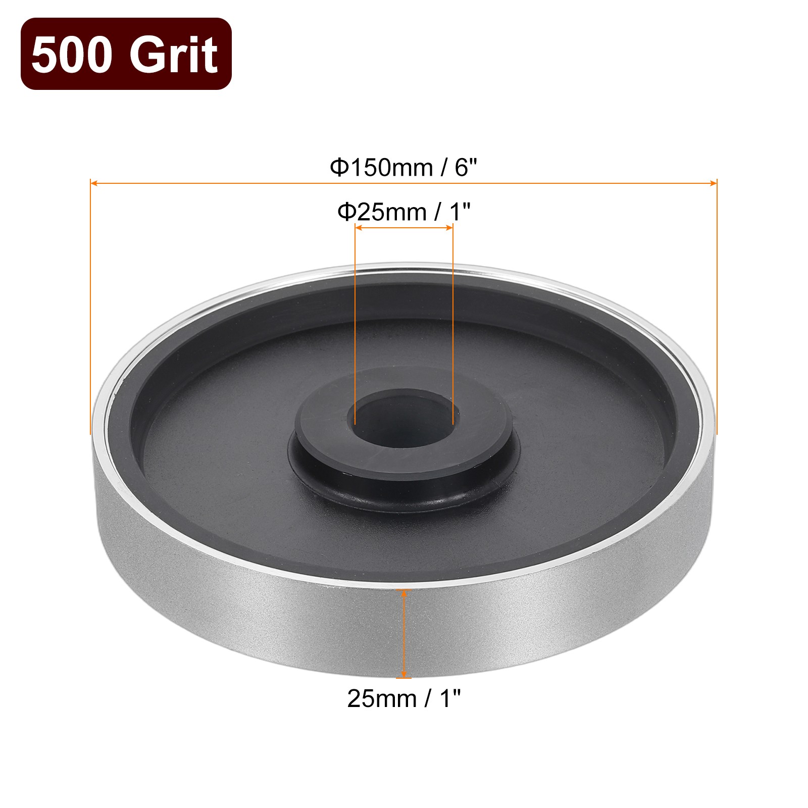 Diamond Lapidary Jewelry Grinding Wheel 6″ 500 Grit Grinding Wheels W 1″ Arbor
