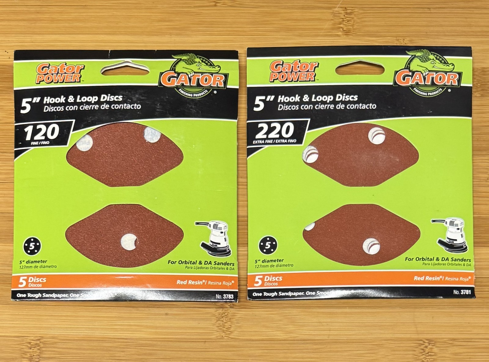 Gator Power sanding disc Hook and Loop 5″ 2 pack set Free Shipping!