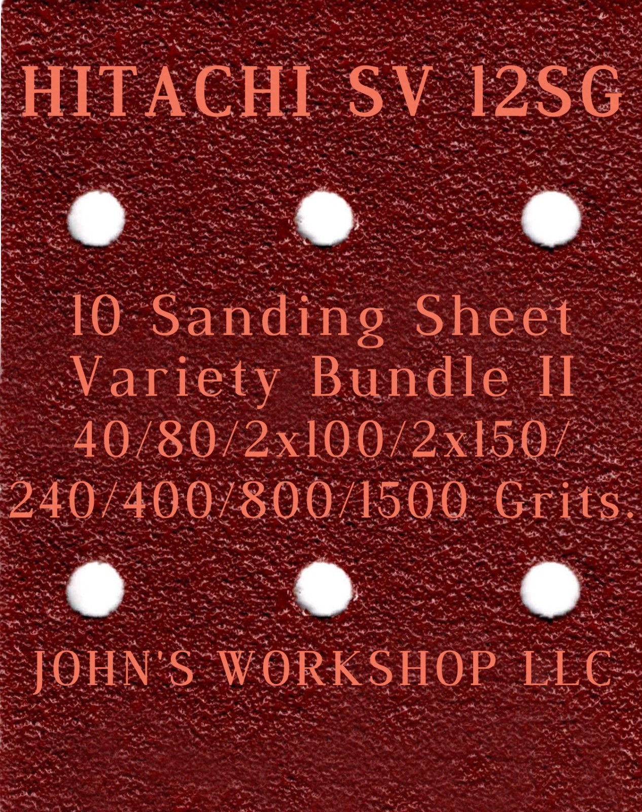 HITACHI SV 12SG – 40/80/100/150/240/400/800/1500 – 10 Sheet Variety Bundle II