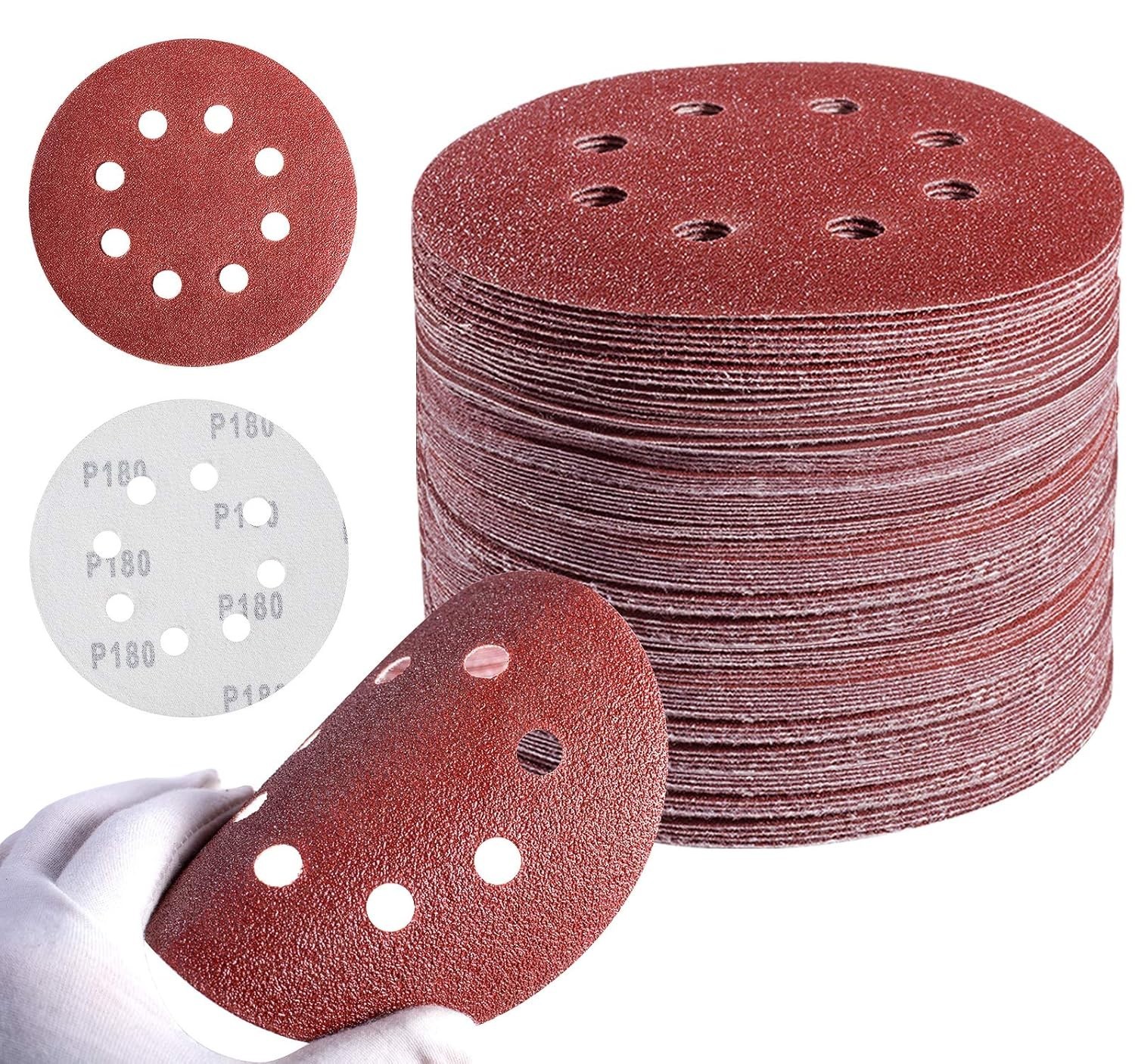5-Inch 72-Piece Sanding Discs – Multi-Grit for Perfect Finishing Touches