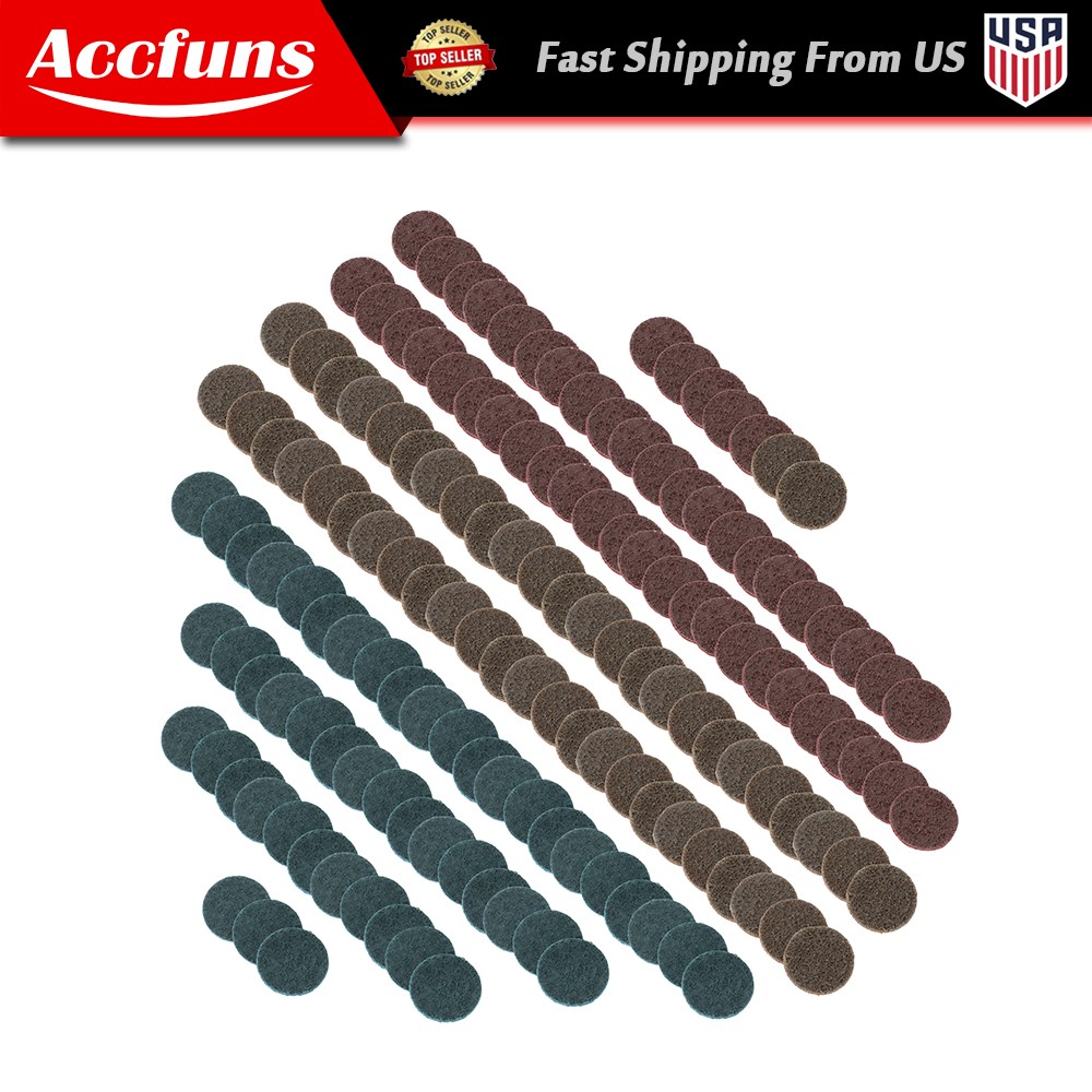 150PC 2″ Torque Sand Discs Set Fine Medium And Coarse Sanding Discs Quick Change
