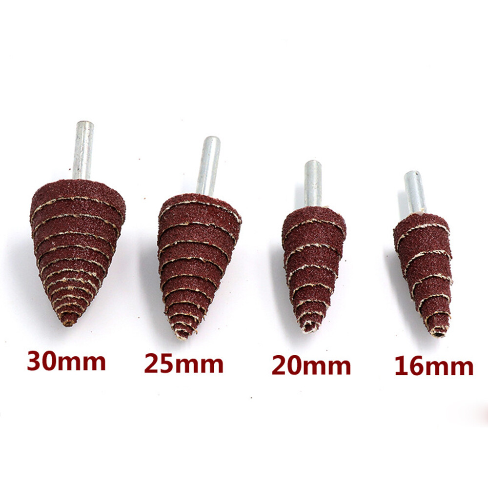 15mm-80mm Sanding Flap Wheel Disc Sandpaper Abrasive 1/4” Shank Drill 80 Grit