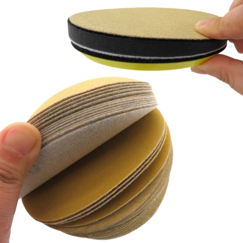 7 Inch Aluminum Oxide Sanding Discs Hook Loop Wet Dry 5PCS Wood Metal Plastic