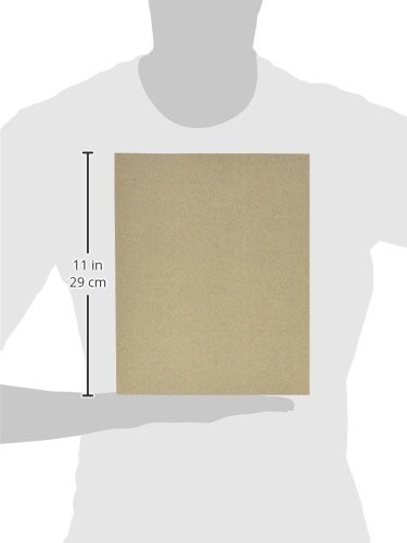 180 Grit Brown Sandpaper Sheets 25 Count Aluminum Oxide for Wood Metal and More