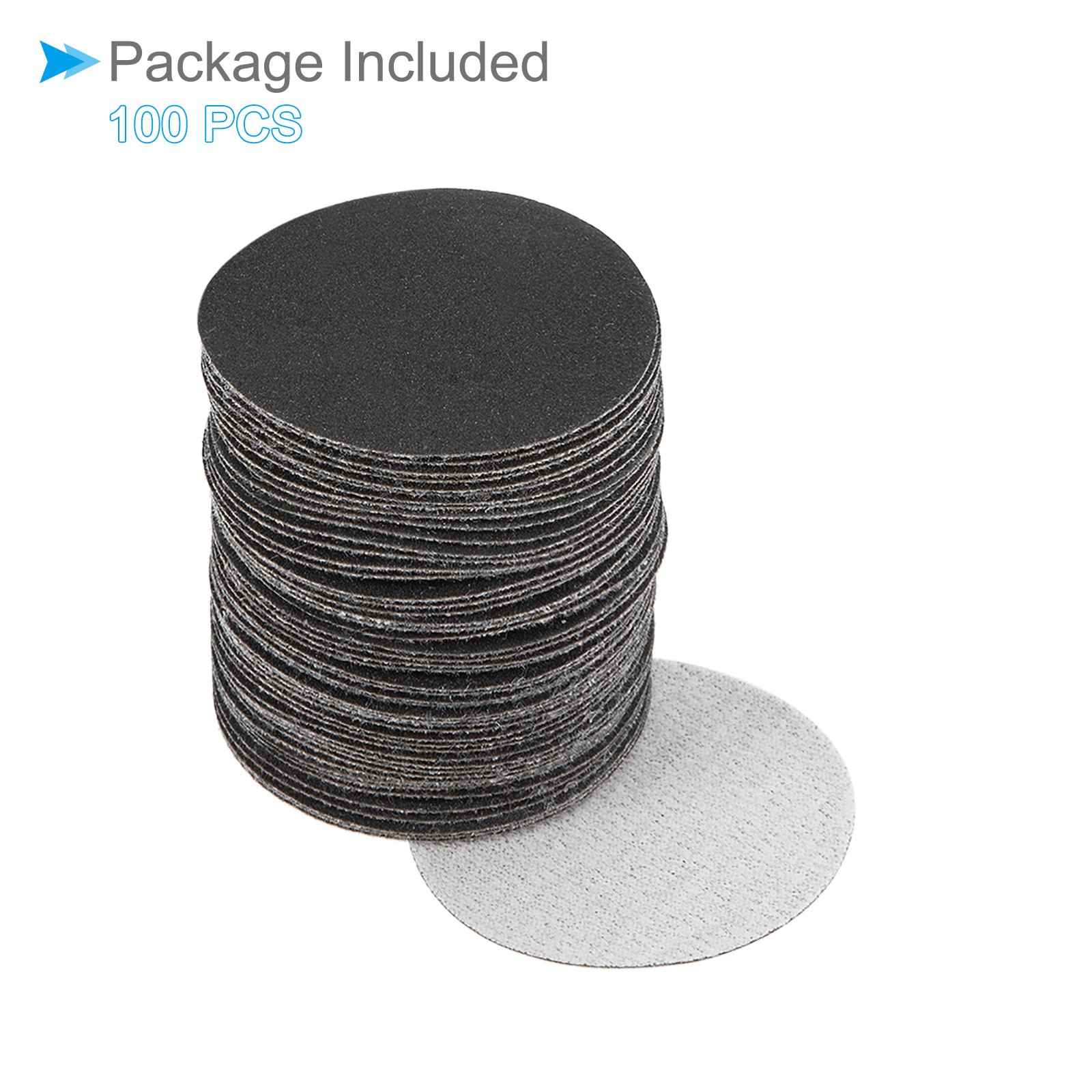 Sanding Discs, 2 Inch 50mm Sandpapers 240 Grit Silicon Carbide, 100 Pieces