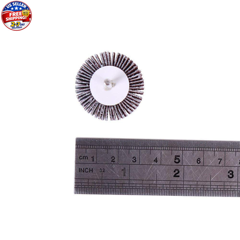 AUTOTOOLHOME 20PCS Flap Wheel Sander,80 Grit 1/8″ Shank Sanding 32mm x 24mm