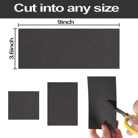 24 Piece Sandpaper Set 2000 to 20000 Grit Wet Dry Abrasive Sheets 9×3.6 Inches