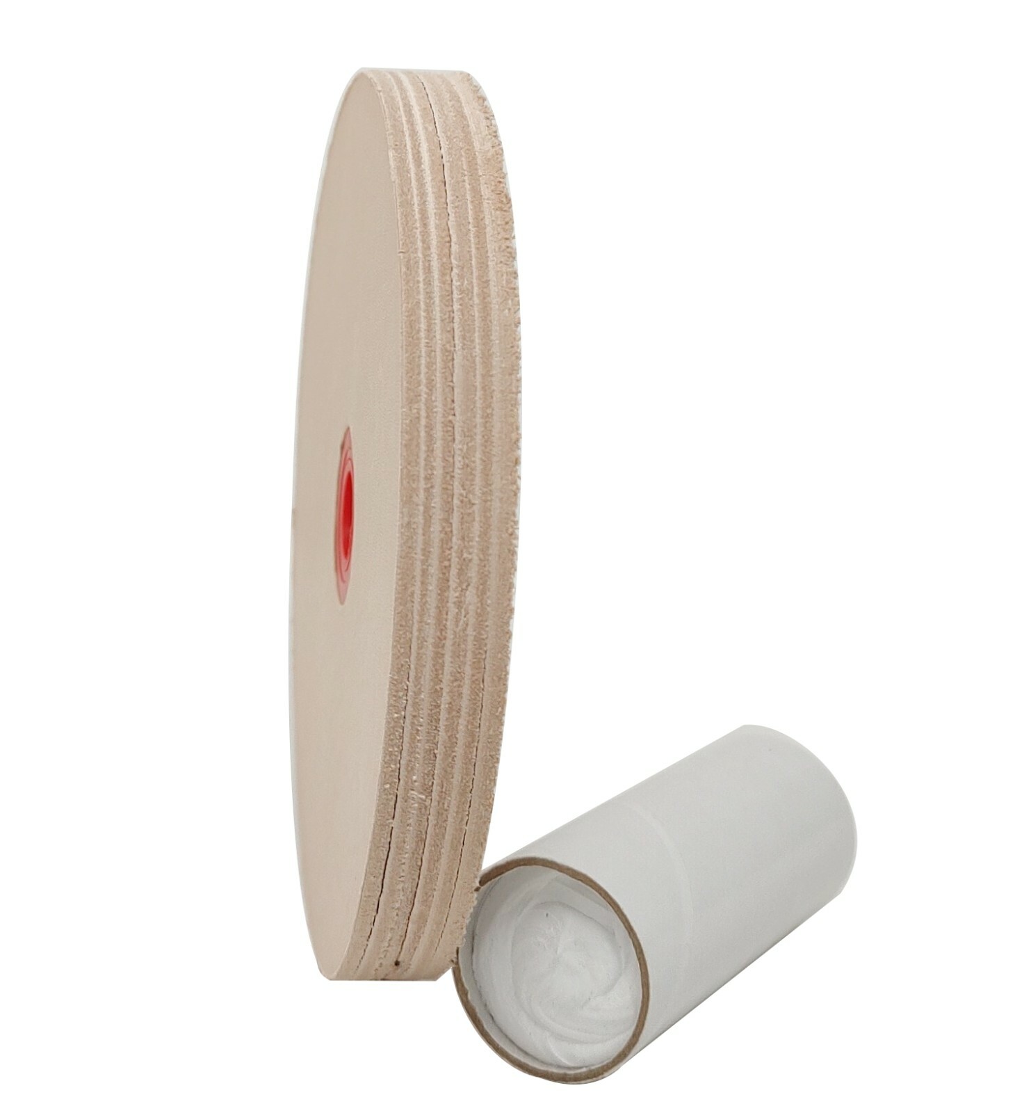 5″ (1/2″ Width) Leather Honing Wheel Includes Compound fits Multiple Arbors USA